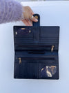 Cowhide Leather Big Size Clutch for Women's Real Leather Purse Clutch Card Case Western Wallet