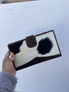 Cowhide Leather Big Size Clutch for Women's Real Leather Purse Clutch Card Case Western Wallet