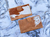 Cowhide Leather Big Size Clutch for Women's Real Leather Purse Clutch Card Case Western Wallet