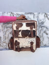 Cowhide Fur Leather Backpack Genuine Leather Stylish Backpack School Bags