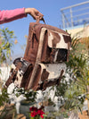 Cowhide Fur Leather Backpack Genuine Leather Stylish Backpack School Bags