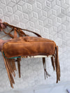 Real Cowhide Leather Tote Bag Stylish Purse Hair On Hide Shoulder Bags For Women