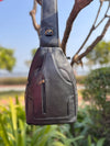 Handmade Shoulder Travel Bag Stylish Unisex Genuine Leather Handbag Multi Uses Money Bag