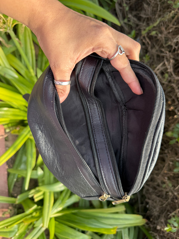 Genuine Leather Waist Pocket Belt Trending Travel Handbag Easy to Carry Money Belt Multi Uses