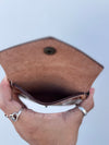 Hand Tooled Carving Coin Purse Western Leather Small Size Coin Purse for Women's