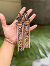 2026 New Arrival Real Genuine Leather Keychain with Creative Key Clip Hand Tooled Wristband Nylon Lining Fashionable Keyrings