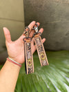 2026 New Arrival Real Genuine Leather Keychain with Creative Key Clip Hand Tooled Wristband Nylon Lining Fashionable Keyrings