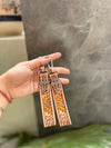 2026 New Arrival Real Genuine Leather Keychain with Creative Key Clip Hand Tooled Wristband Nylon Lining Fashionable Keyrings