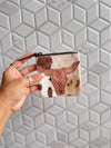 Hair on Hide Leather Coin Purse Designer Wallet Card Holders Genuine Cowhide Leather Mini Pouch