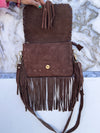 Women's Handbag Suede Leather Fringe Hair on Hide Cross Body Bag (Copy)