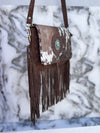 Women's Handbag Suede Leather Fringe Hair on Hide Cross Body Bag (Copy)