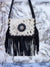 Women's Handbag Suede Leather Fringe Hair on Hide Cross Body Bag (Copy)