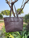 Hand Tooled Carving Handbag Tote Bag Real Cowhide Fur Leather Bag