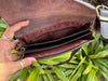 Cowhide Fur Leather Sling Purse Women Handbags Mini Size Sling Purse