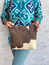 Western Cowhide Leather Handbag Stylish Hair on Hide Handmade Sling Bag