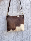 Western Cowhide Leather Handbag Stylish Hair on Hide Handmade Sling Bag