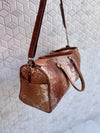 Unique Designer Hair On Hide Leather Luggage Travel Bag Handmade Cowhide Leather Unisex Bag