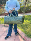 Crunch Leather Luggage Bags Unique Handmade Bag Unisex Travel Bag Big SizeFashionable Duffel Bag
