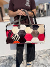 Real Cowhide Leather Luggage BagsHandmade Bag Unisex Travel Bag Big Size Bag