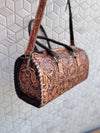 Hand Tooled Leather Luggage Bags Handmade Bag Unisex Travel Bag Big Size Handbag