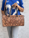 Hand Tooled Leather Luggage Bags Handmade Bag Unisex Travel Bag Big Size Handbag
