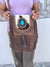 Cowhide Fur Leather Handbag Sling Bag Bohemian Fringe Bags Stylish Purse