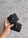 Women's Real Leather Card Holder Small Genuine Leather Fashionable Unisex Wallet Card Holder