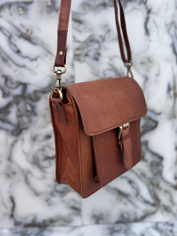 Genuine Leather Handmade Handbags Casual Bags Sling Bag for Women's Use