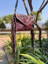 Hand Tooled Leather Fringe Handbag Real Leather Handmade Carving Tooling Sling Bag Stylish Bags for Women