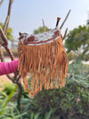 Women's Cross Body Handbag Suede Leather Fringe Purse Soft Stylish Handmade Bags