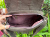 Suede Leather Fringe Handbag Hair On Hide Turquoise Stone Stylish Women's Sling Bag