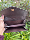 Cowhide Fur Clutch Hand Tooled Carving Wallet Hair on Hide Stylish Clutches for Women's