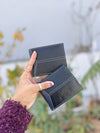 Genuine Leather Credit Card ID Card Holder Bi fold Wallet Business Card Purse Slim Wallet for Men's