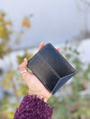 Genuine Leather Credit Card ID Card Holder Bi fold Wallet Business Card Purse Slim Wallet for Men's