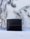 Genuine Leather Credit Card ID Card Holder Bi fold Wallet Business Card Purse Slim Wallet for Men's