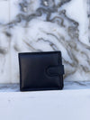 Men's Wallet Zipper Cash Card Holder Money Wallet Full Grain Genuine Leather