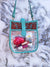 Hand Tooled Carving Leather Transparent Clear Bag for Women's Multi Use