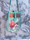 Hand Tooled Carving Leather Transparent Clear Bag for Women's Multi Use
