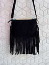 Real Cowhide Fringe Handbag Turquoise Stone Sling Bag Gypsy Boho Vintage Handmade BagStylish Bags