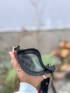 Hand Tooled Carving Leather Fringe Transparent Clear Bag Stylish Phone Purse
