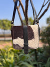 Genuine Leather Handbag Sling Bag Gypsy Boho Cowhide Fur Leather Vintage Handmade Western Style Bag