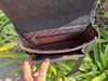 Genuine Leather Handbag Sling Bag Gypsy Boho Cowhide Fur Leather Vintage Handmade Western Style Bag