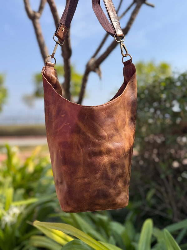 Genuine Leather Handbag Gypsy Boho Vintage Handmade Western Style Shoulder Bag