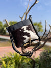 Cowhide Leather Handbag Gypsy Boho Hair on Hide Fur Vintage Handmade Western Style Bag