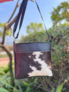 Cowhide Leather Handbag Gypsy Boho Hair on Hide Fur Vintage Handmade Western Style Bag