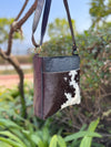 Cowhide Leather Handbag Gypsy Boho Hair on Hide Fur Vintage Handmade Western Style Bag