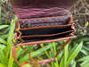 Women's Real Cowhide Fur Leather Western Style Sling Bag Handbag