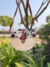 Women's Real Cowhide Fur Leather Western Style New Designer Sling Bag