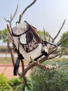 Real Cowhide Fur Backpack Western Style Bags Travel Bags Unisex Bag Wholesale Bulk Product