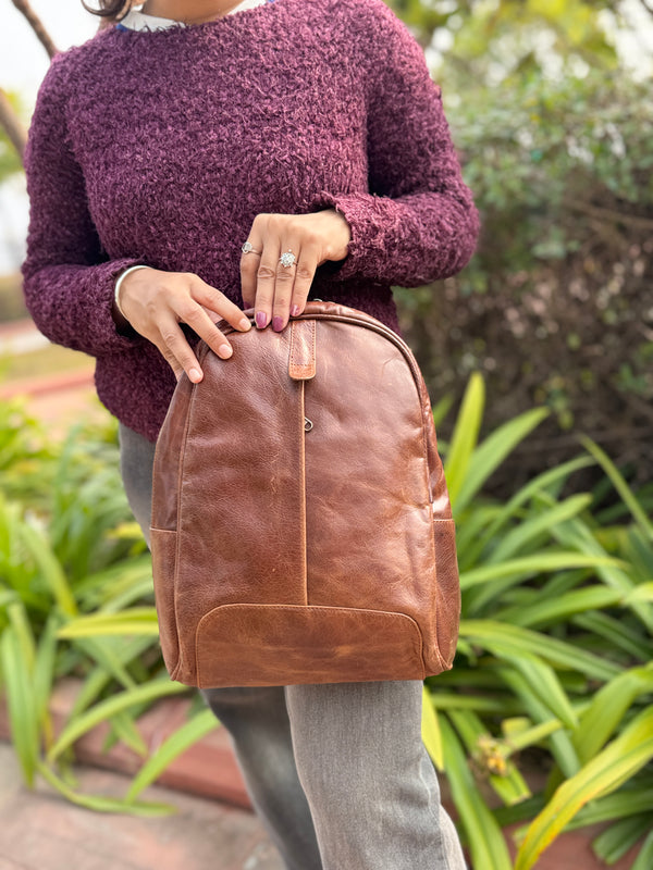 Genuine Leather Handmade Backpack Rucksack UnisexBackpack School Bags Vintage Travel Backpack